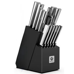 15-Piece Knife Block Set Built-in Sharpener